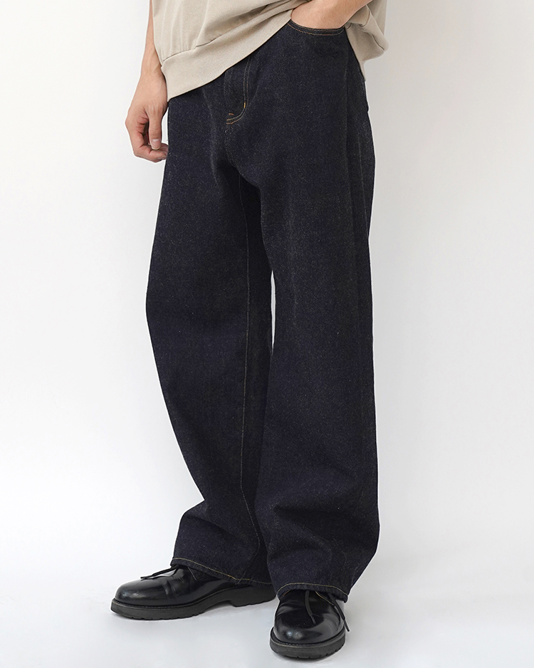 YAECA / WIDE CROPPED DENIM
