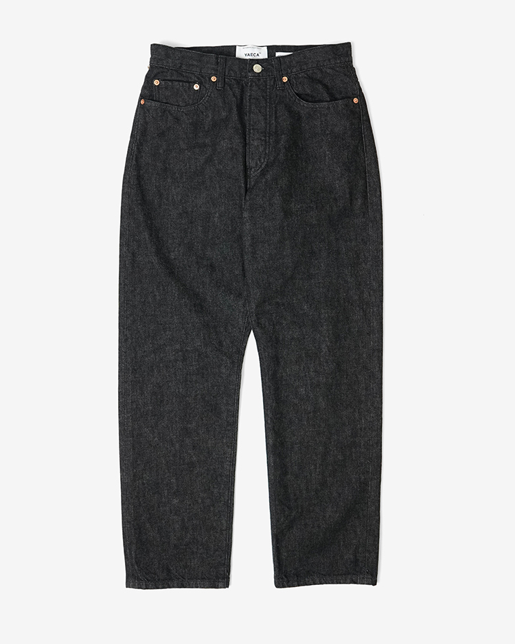 YAECA (MEN) / WIDE TAPERED DENIM(10-13B) / BLACK